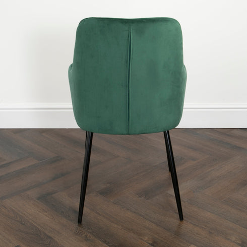 Native Home Lifestyle Chesterfield Green Dining Chairs (Set Of 2)